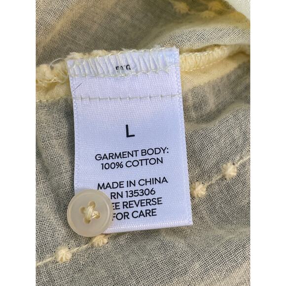 Westport ladies button up yellow L long sleeve 100% Cotton - Picture 8 of 10